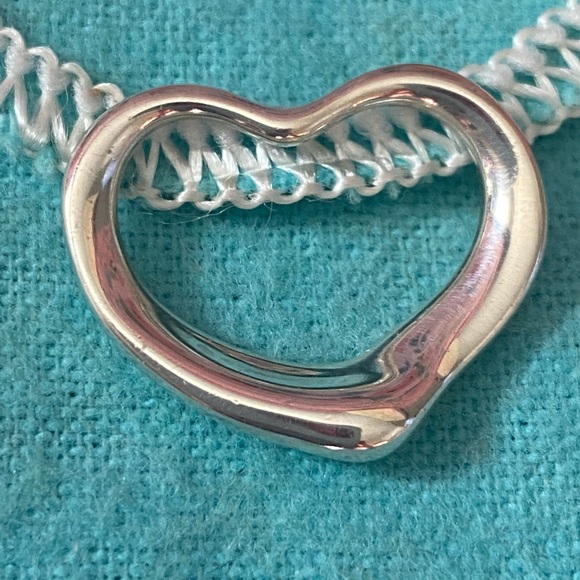 Tiffany & Co. Open Heart Elsa Peretti Sterling Silver 925 Pendant - Picture 3 of 11